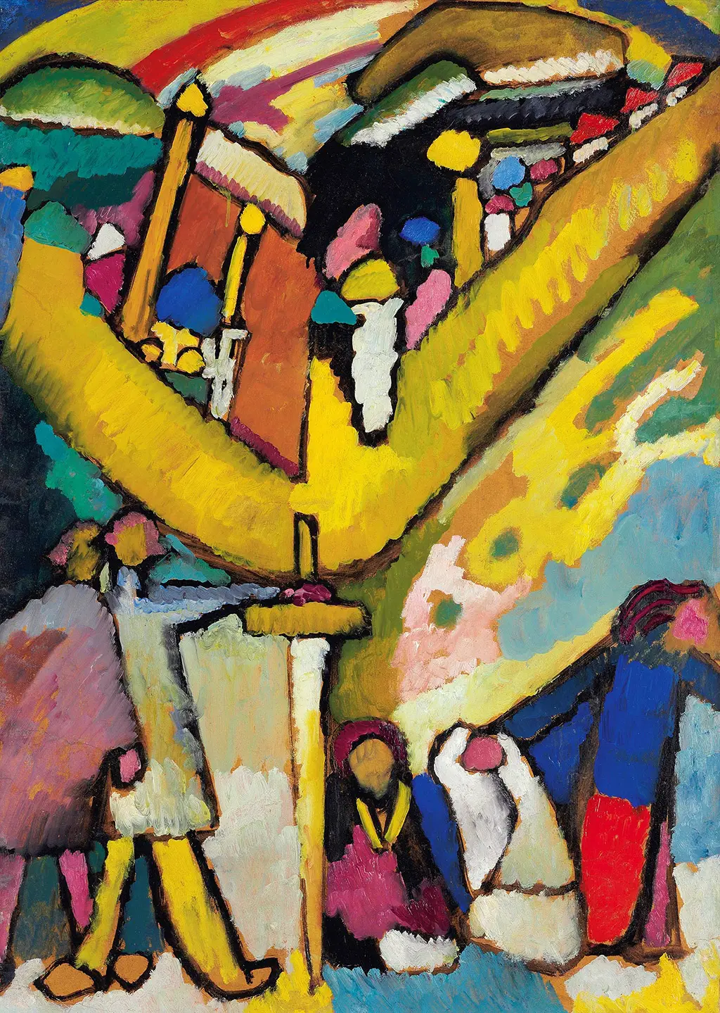 Study for Improvisation 8 in Detail Wassily Kandinsky